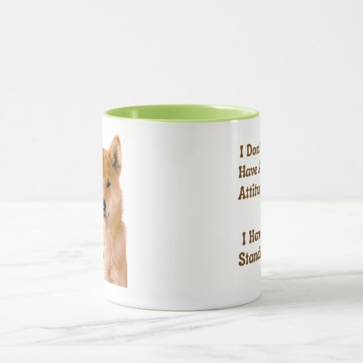 Cute Shiba Inu Dog Attitude and Standards Mok (Midden)