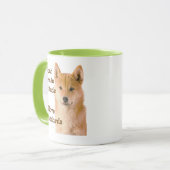 Cute Shiba Inu Dog Attitude and Standards Mok (Voorkant links)