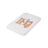 Cute Shiba Inu Dog Badmat (Gekanteld)