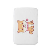 Cute Shiba Inu Dog Badmat (Voorkant Verticaal)