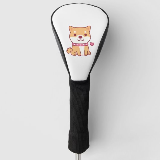 Cute Shiba Inu Dog Golfheadcover (Voorkant)