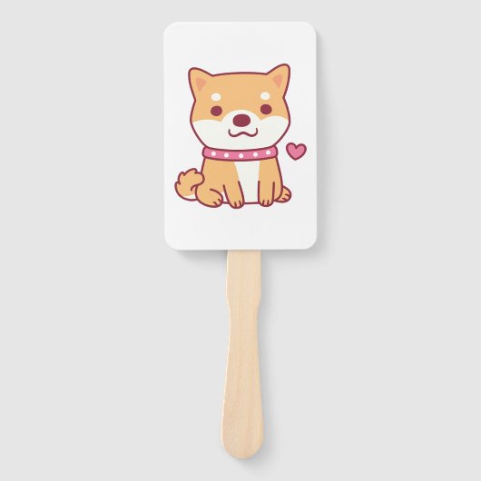 Cute Shiba Inu Dog Handwaaier (Voorkant)