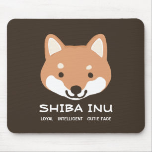 Cute Shiba Inu Dog   Het liefdadig Intelligent Cut Muismat