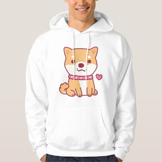Cute Shiba Inu Dog Hoodie (Voorkant)