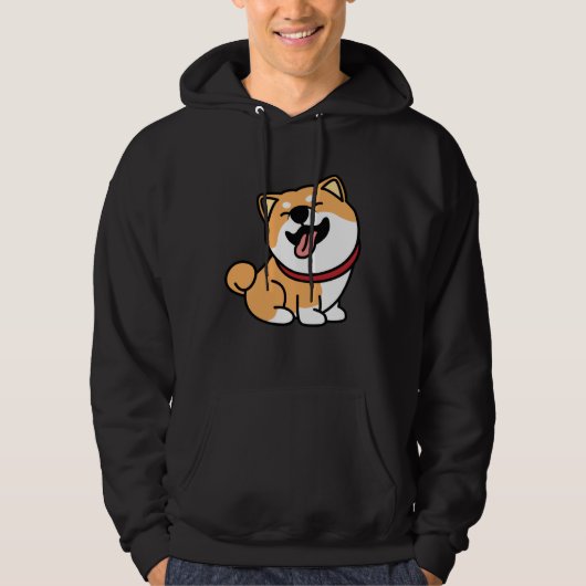 Cute Shiba Inu Dog Hoodie (Voorkant)