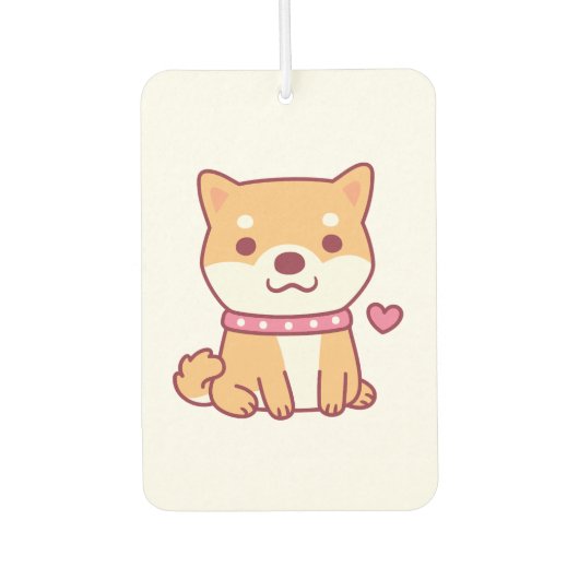 Cute Shiba Inu Dog Luchtverfrisser (Voorkant)