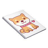 Cute Shiba Inu Dog Notitieboek (Rechterzijde)