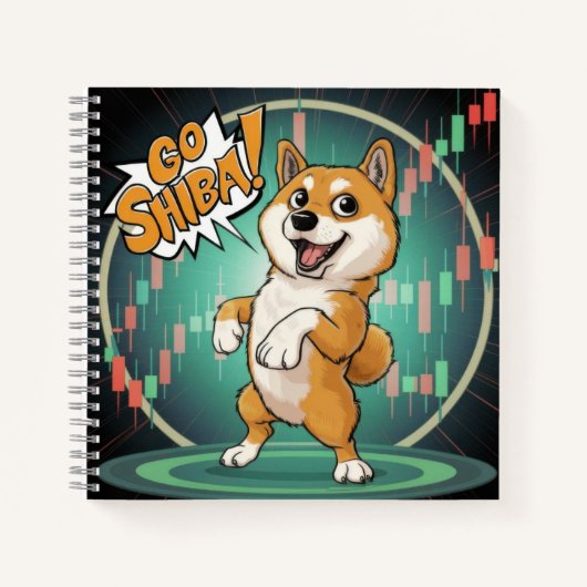 Cute Shiba Inu Dog Notitieboek (Voorkant)