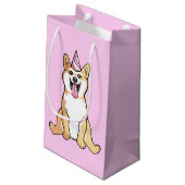 Cute Shiba Inu Dog Party Pet Draft Gift Bag Klein Cadeauzakje (Achterkant Gekanteld)
