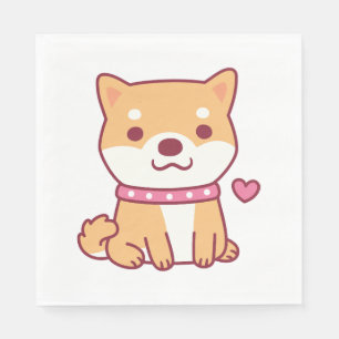 Cute Shiba Inu Dog Servet