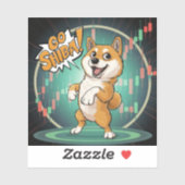 Cute Shiba Inu Dog Sticker (Vel)