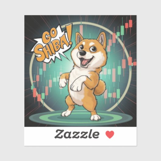 Cute Shiba Inu Dog Sticker (Vel)
