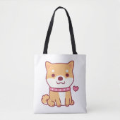 Cute Shiba Inu Dog Tote Bag (Voorkant)