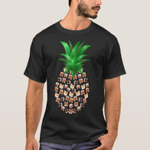 Cute Shiba Inu Dogs Pineapple Tropisch Fruitvat T-shirt