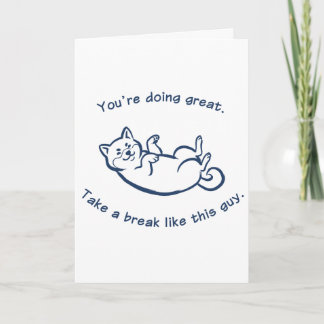 Cute Shiba Inu Encouragement Greeting Card Kaart