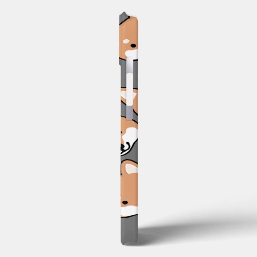 Cute Shiba Inu Faces Smiling and Blinking Dogs Case-Mate iPhone Case (Achterkant / Links)