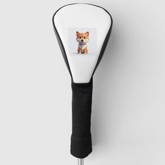 Cute Shiba Inu Golfheadcover (Voorkant)