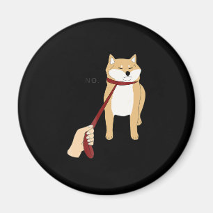 Cute shiba inu Grappig ontwerp van de nope hond Magneet