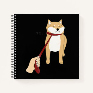 Cute shiba inu Grappig ontwerp van de nope hond Notitieboek