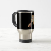 Cute shiba inu | Grappig ontwerp van de nope hond Reisbeker (Voorkant links)