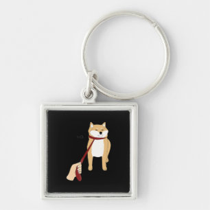Cute shiba inu   Grappig ontwerp van de nope hond Sleutelhanger