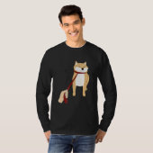 Cute shiba inu | Grappig ontwerp van de nope hond T-shirt (Voorkant volledig)