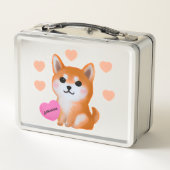 Cute Shiba Inu Hearts | Voor Hondenliefhebber (Achterkant)