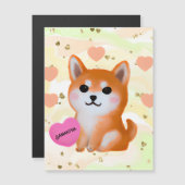 Cute Shiba Inu Hearts | Voor Hondenliefhebber (Voorkant / Achterkant)