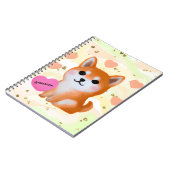 Cute Shiba Inu Hearts | Voor Hondenliefhebber Notitieboek (Linkerzijde)