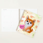 Cute Shiba Inu Hearts | Voor Hondenliefhebber Planner (Display)
