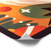 Cute Shiba Inu Hugging Panda Plush Poster (Hoek)