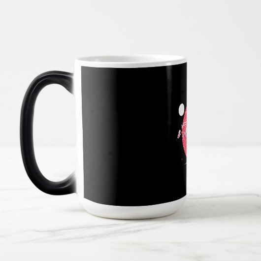 Cute Shiba Inu Kawaii Japanse Cherry Blossom Moon Magische Mok (Links)