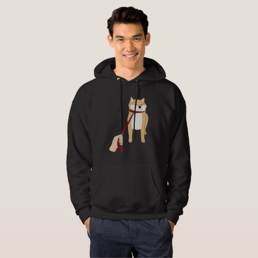 Cute Shiba Inu Nope - Doge Meme Hoodie (Voorkant volledig)