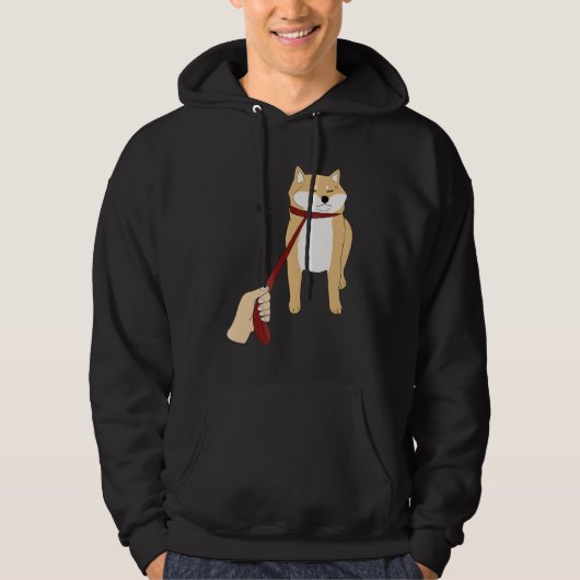 Cute Shiba Inu Nope - Doge Meme Hoodie (Voorkant)