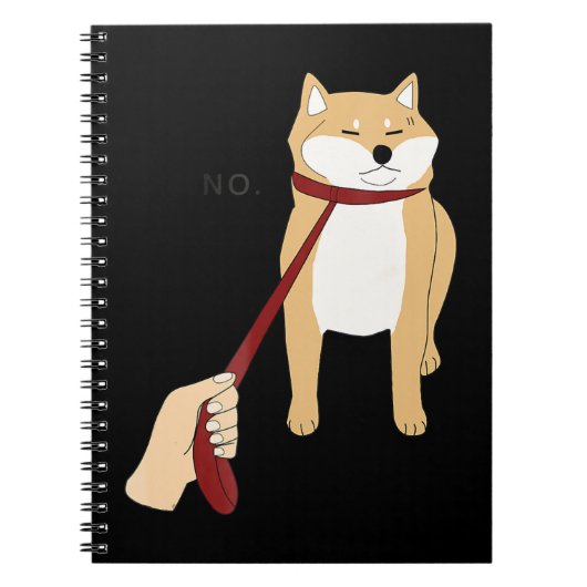 Cute Shiba Inu Nope - Doge Meme Notitieboek (Voorkant)