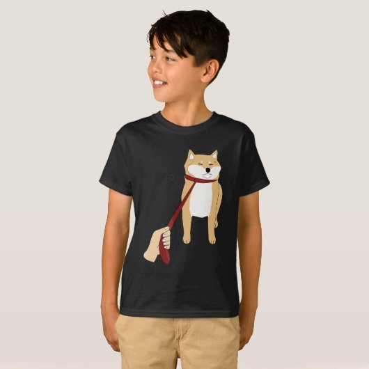 Cute Shiba Inu Nope - Doge Meme T-shirt (Voorkant volledig)