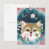 Cute Shiba Inu Pup Briefkaart (Voorkant / Achterkant)