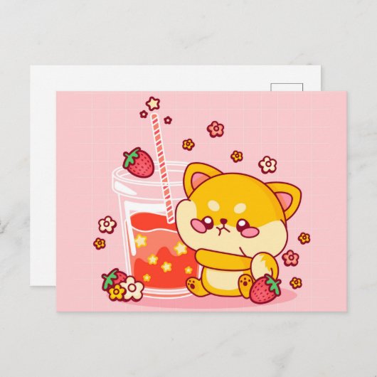 Cute Shiba Inu Pup Briefkaart (Voorkant / Achterkant)