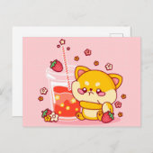 Cute Shiba Inu Pup Briefkaart (Voorkant / Achterkant)