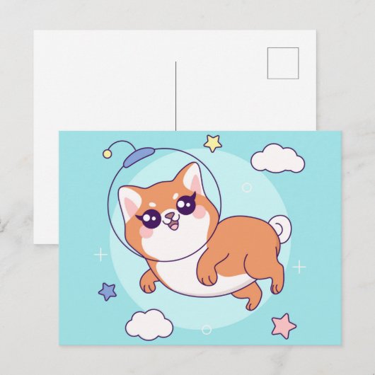Cute Shiba Inu Pup Briefkaart (Voorkant / Achterkant)