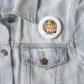 Cute Shiba Inu Pup Ronde Button 5,7 Cm (In situ)