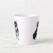Cute Shiba Inu Puppy Art Latte Mok (Voorkant)