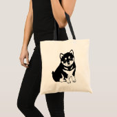 Cute Shiba Inu Puppy Art Tote Bag (Voorkant (product))