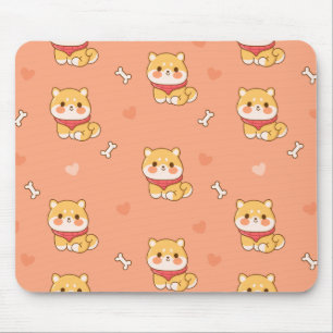 Cute Shiba Inu Seamless Pattern Muismat