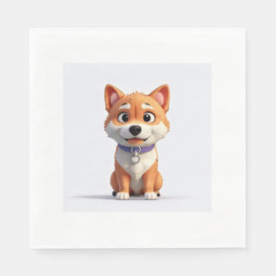 Cute Shiba Inu Servet
