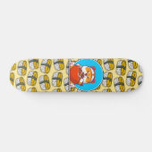 Cute shiba-inu sushi-voedselpatroon persoonlijk skateboard (Horizontaal)