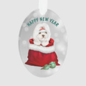 Cute Shih Tzu Dog Gift Surprise Ornament (achterkant)