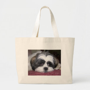 Cute Shih Tzu Dog Grote Tote Bag