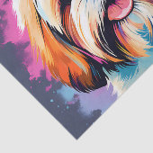 Cute Shih Tzu Dog Portret Tissuepapier (Detail)