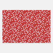 Cute Shih tzu Dog & Red Striped Kerstmis Inpakpapier Vel (Voorkant 2)